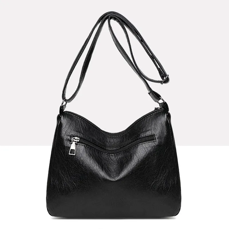 SOFT LEATHER SHOULDER BAG LADIES CROSSBODY MULTIFUNCTIONAL BAG