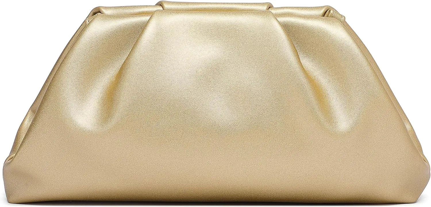 Soft PU Leather Clutch Purses for Women Formal Elegant Luxurious Evening Bag