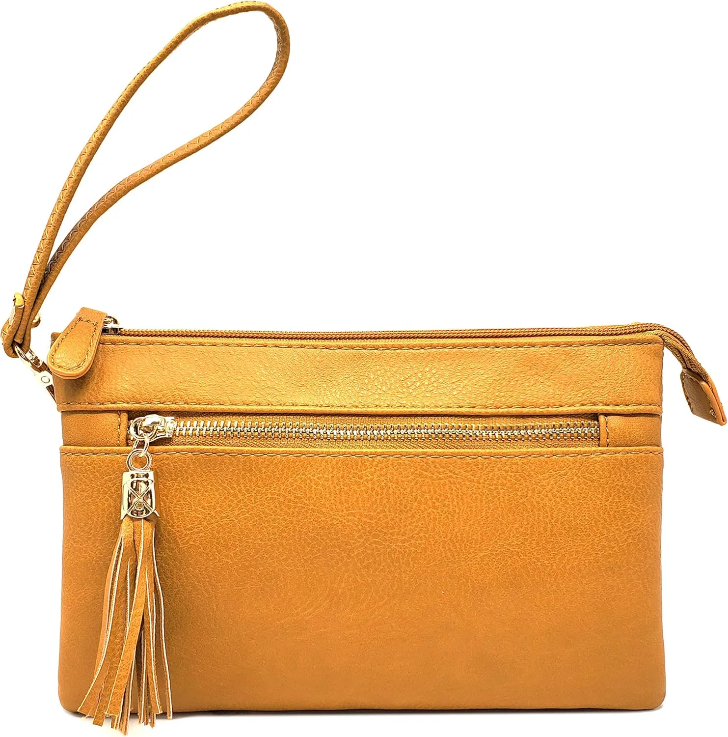 Solene Women's Lightweight Multi Compartment Wristlet Clutch Wallet Crossbody Bag