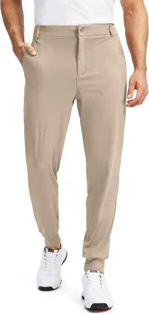 Soothfeel Men's Golf Joggers Pants with 5 Pockets Slim Fit Stretch Sweatpants Running Travel Dress Work Pants for Men