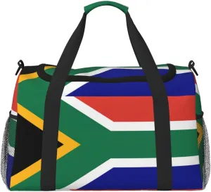 South African flag print Carry on Bag Underseat Personal Item Bag Travel Duffel Bag Gym Carry On Sports Bag