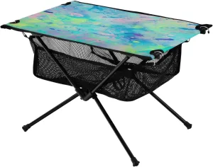 Splatter Painting Folding Camping Table Portable Camping Table with Carry Bag for Outdoor Picnic Beach BBQ