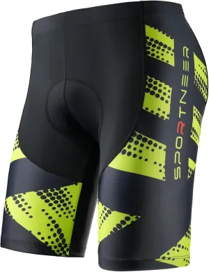 Sportneer Padded Bike Shorts for Men - 4D Padding Mens Bicycle Cycling Biking Clothing Shorts, Breathable and Absorbent