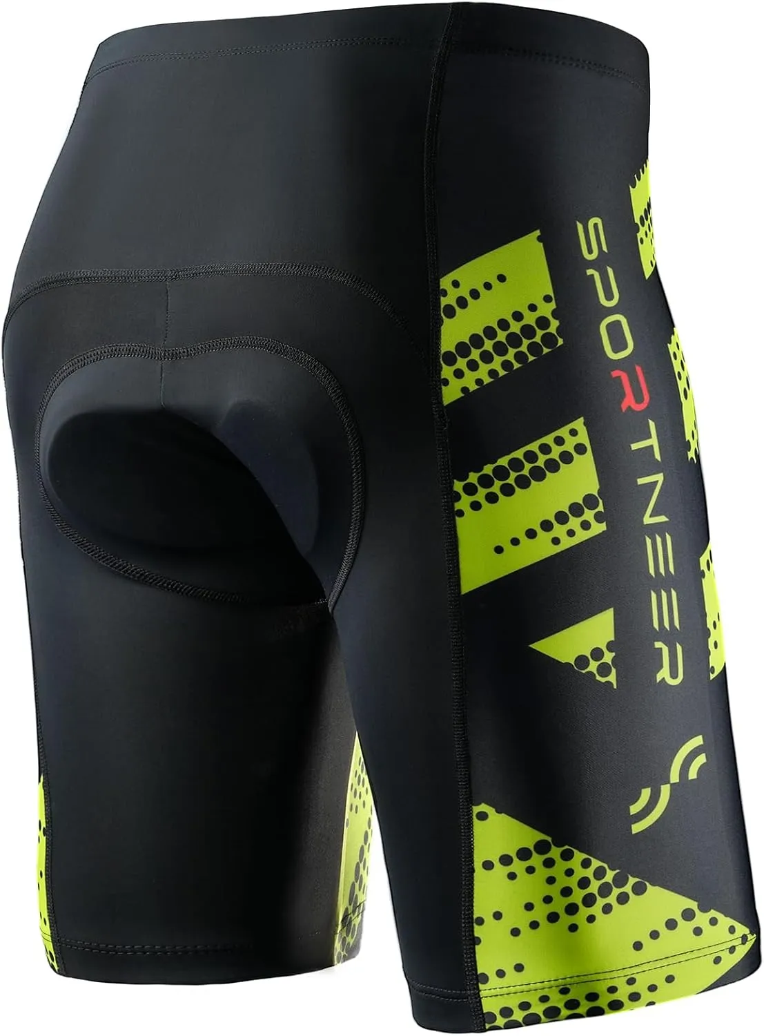 Sportneer Padded Bike Shorts for Men - 4D Padding Mens Bicycle Cycling Biking Clothing Shorts, Breathable and Absorbent