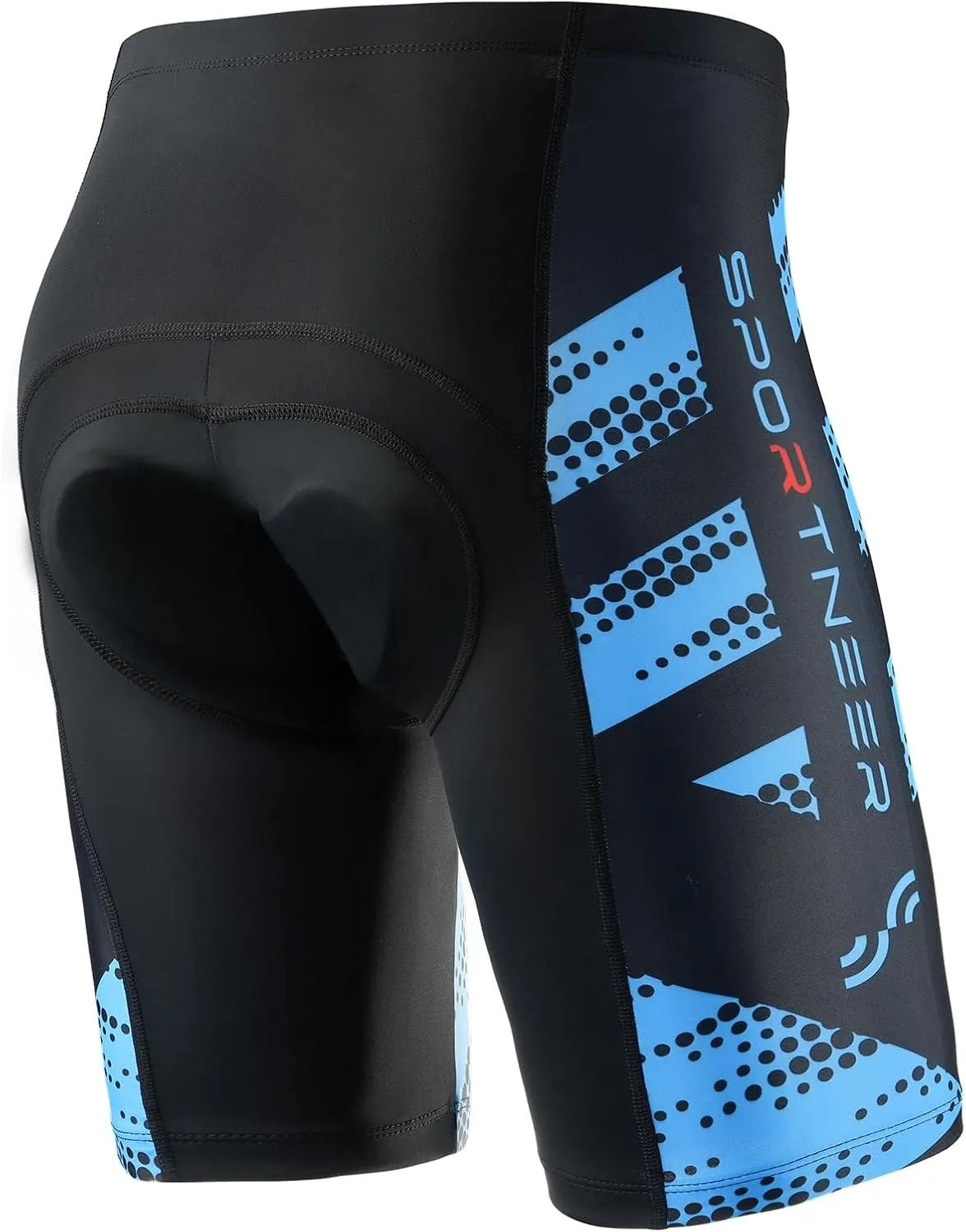 Sportneer Padded Bike Shorts for Men - 4D Padding Mens Bicycle Cycling Biking Clothing Shorts, Breathable and Absorbent