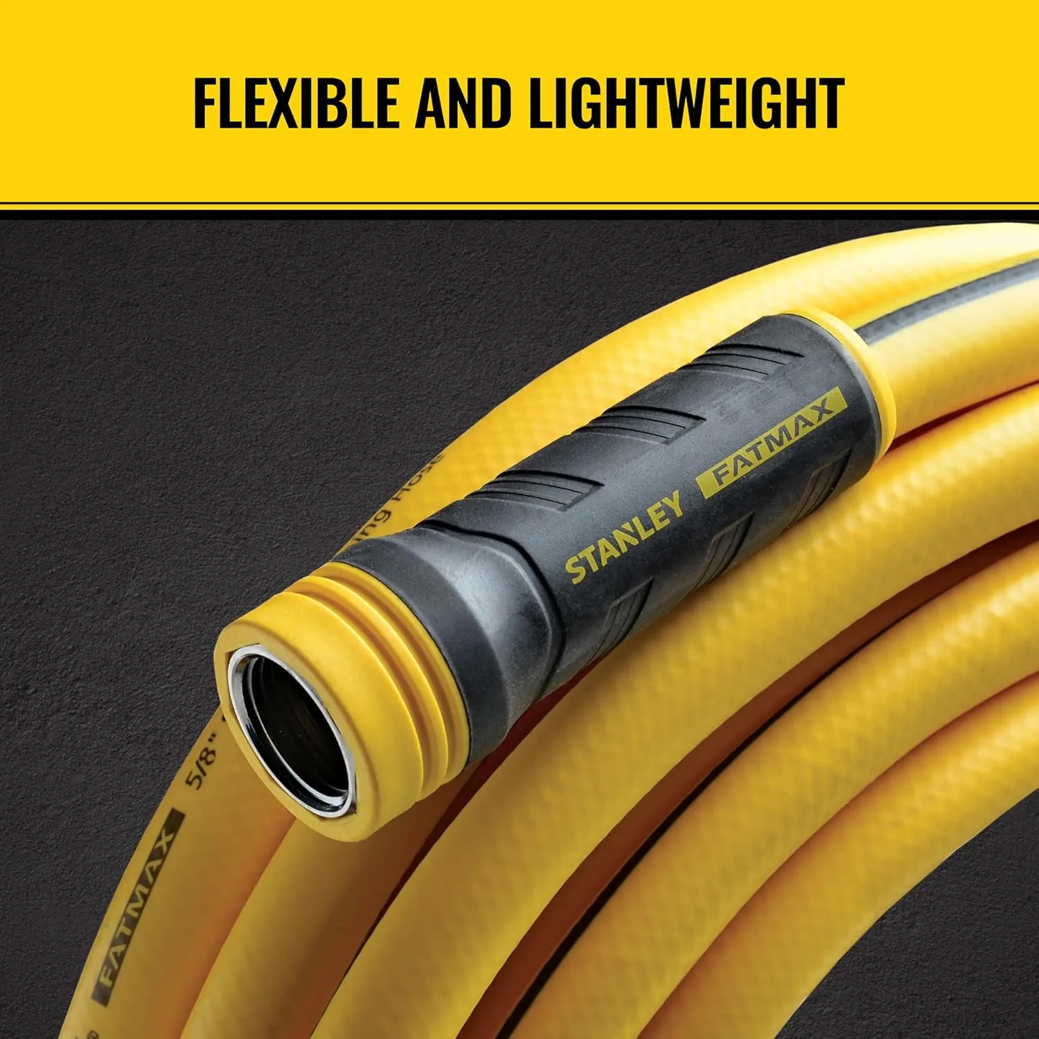 Stanley Garden BDS6652 Stanley Fatmax 5/8 x 100 Garden Hose, 100-ft, Yellow