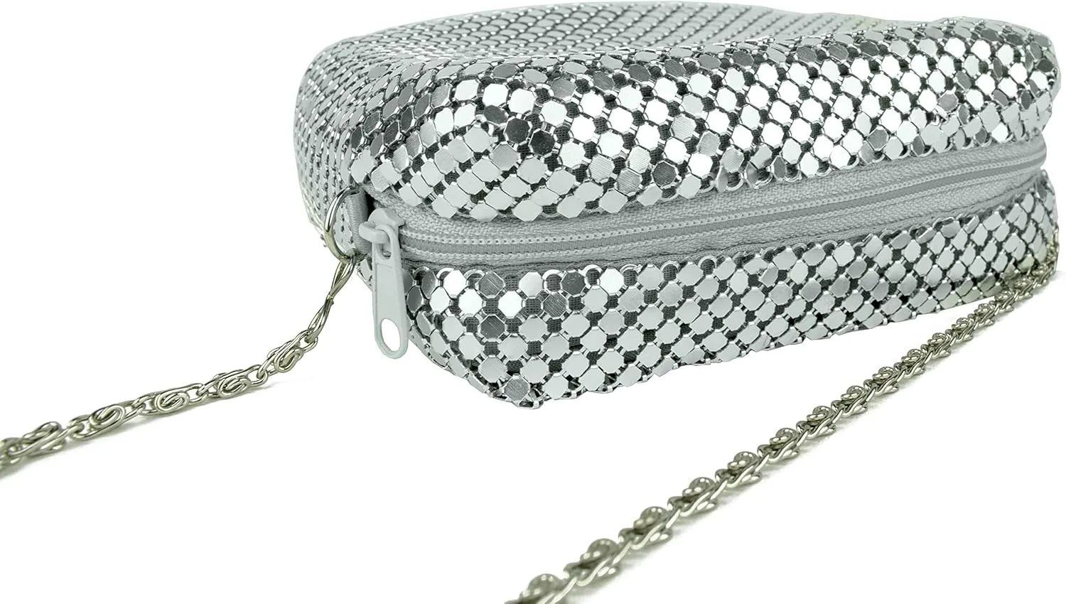 Stephanie Imports Luxuriant Soft Metallic Mesh Women's Shoulder Evening Purse