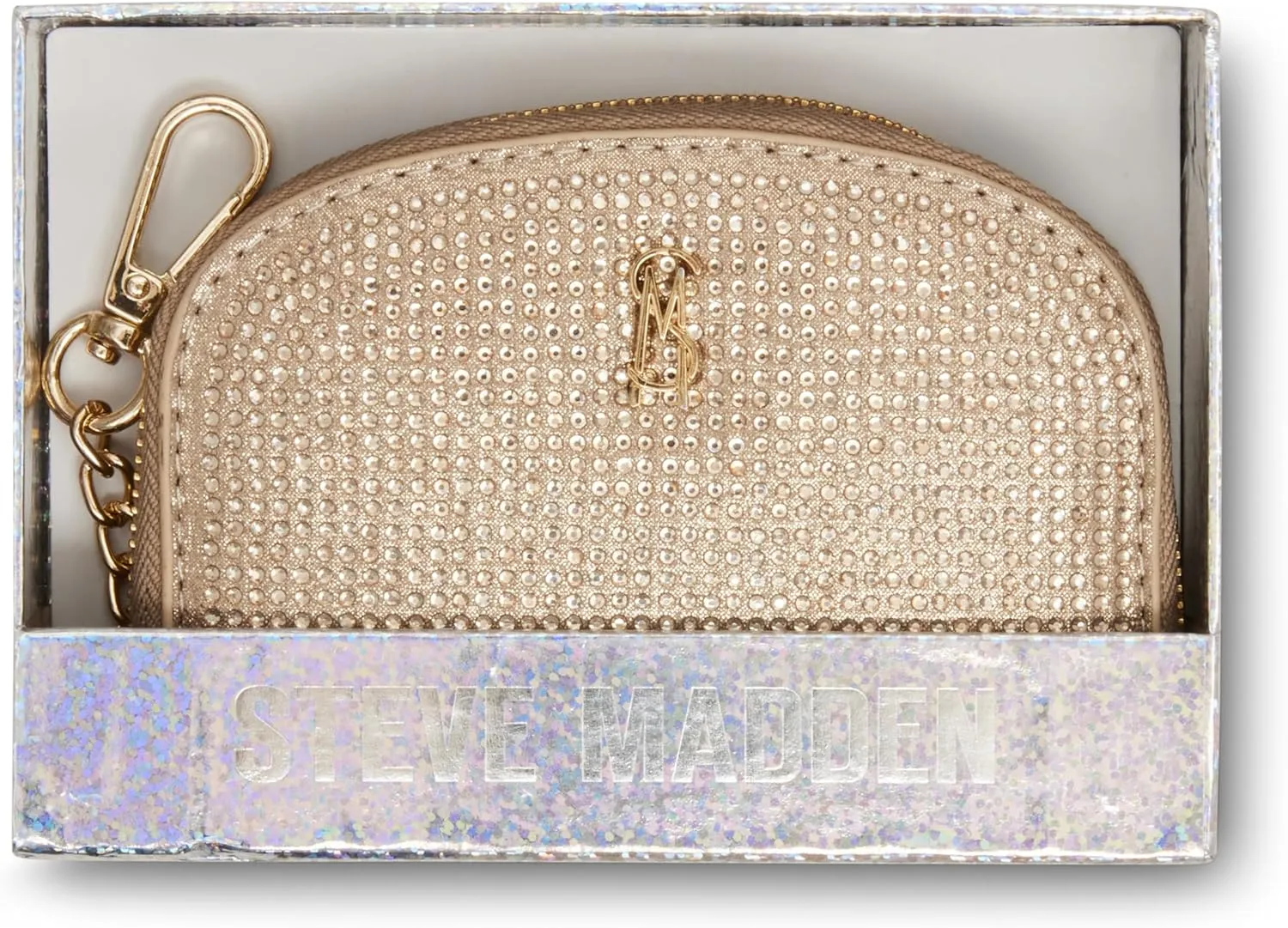 Steve Madden Women's Bjadez Card Case Wallet JADEZ Dome Zipper Pouch
