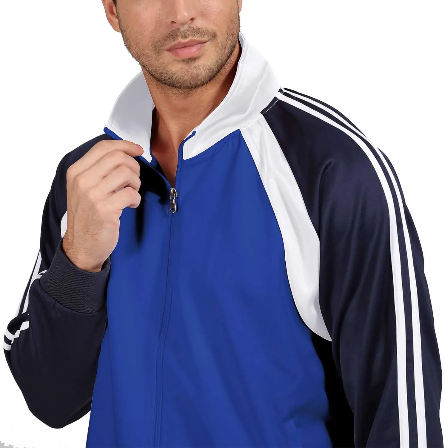 Sun Lorence Men's Athletic Running Tracksuit Set Casual Full Zip Jogging Sweat Suit