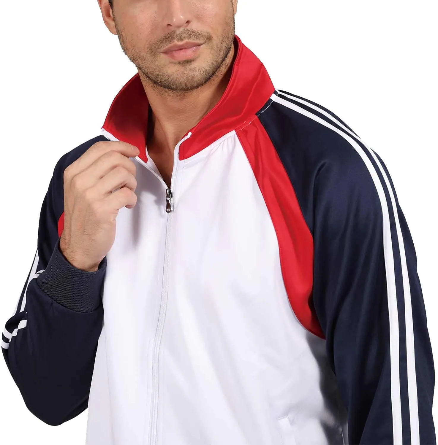 Sun Lorence Men's Athletic Running Tracksuit Set Casual Full Zip Jogging Sweat Suit