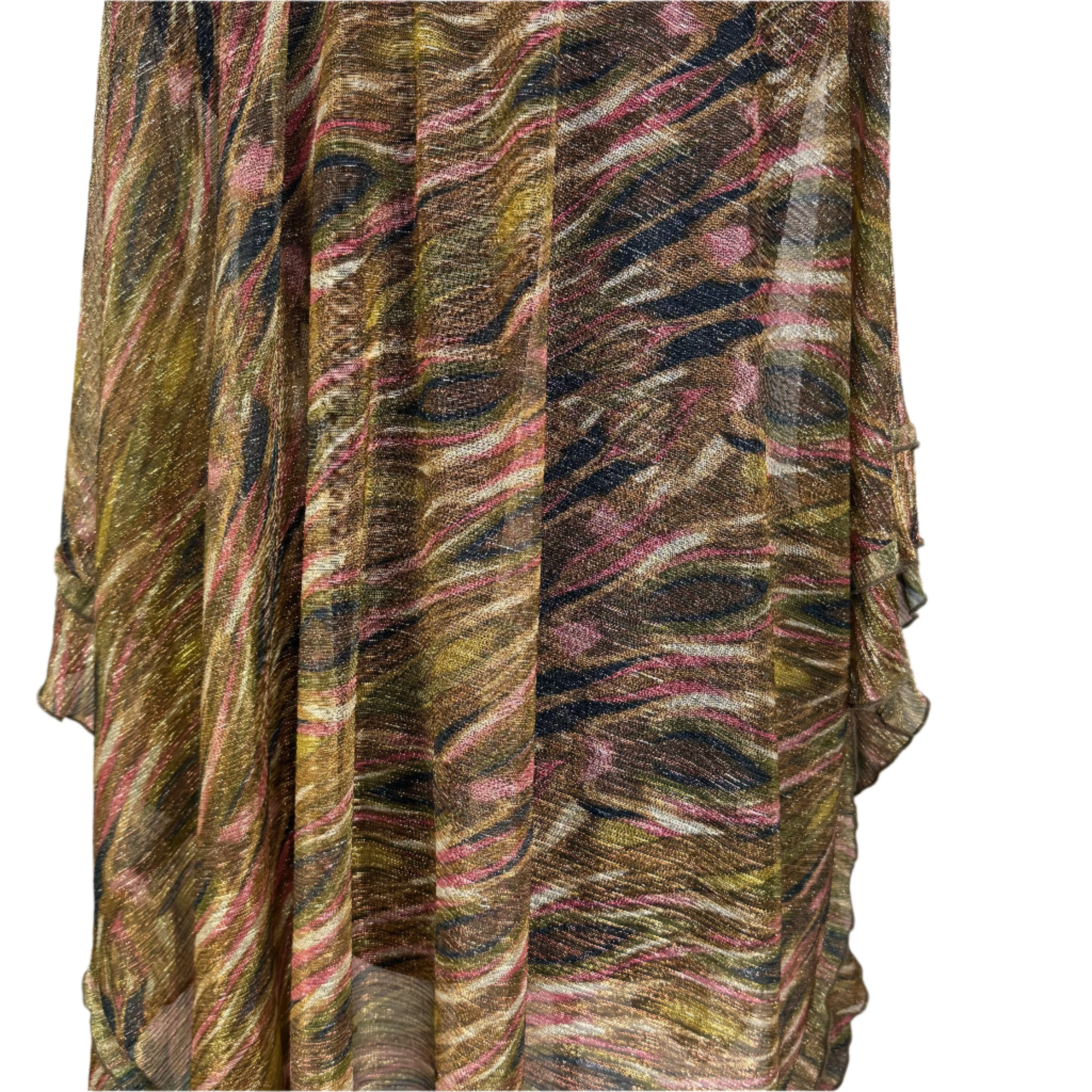 Taking Shape Metallic Lurex Open Jacket Kimono Open Size
