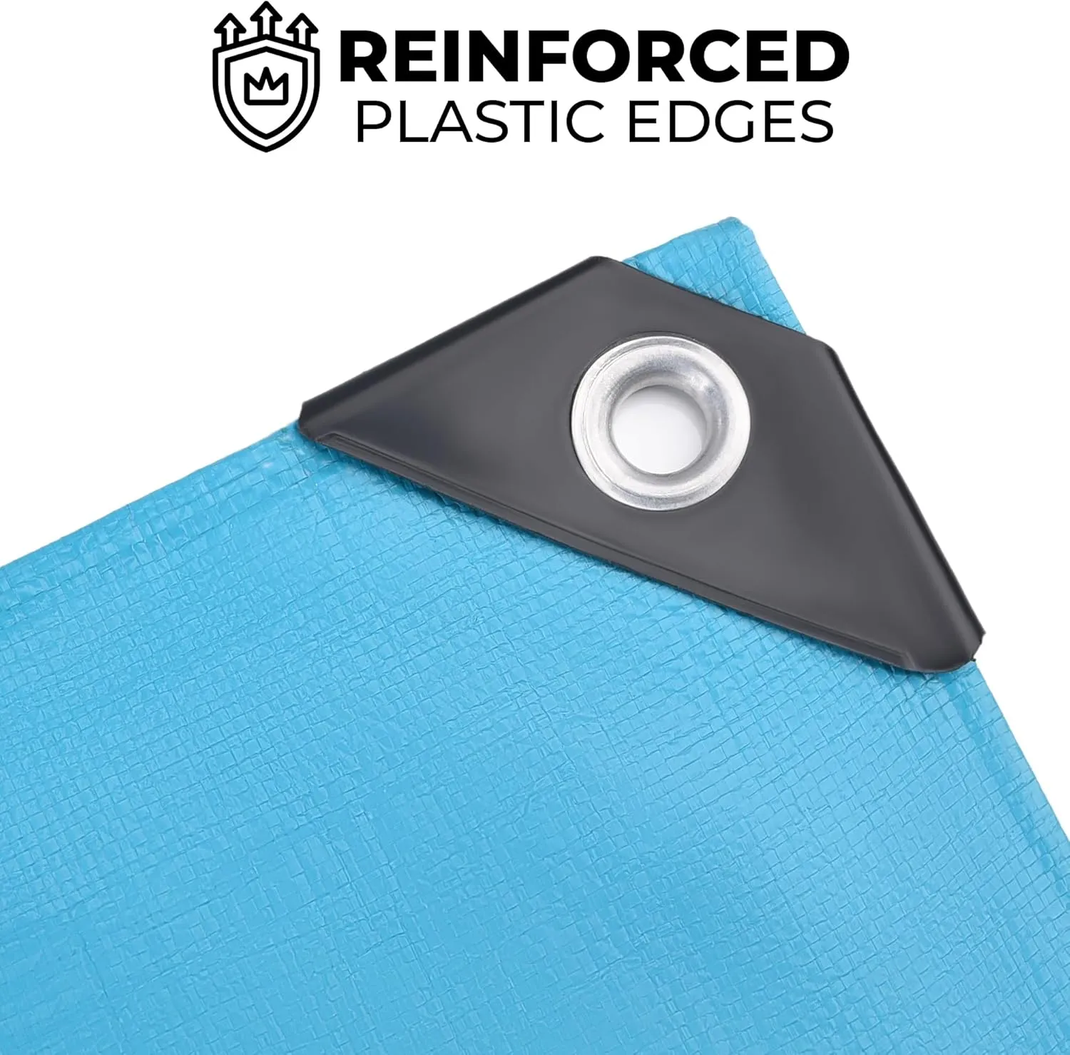 Tarps Heavy Duty Waterproof 16x20-12 mil Thick Camping Tent - Blue Tarp 16x20 UV Resistant, Rip & Tear Proof with Metal Grommets – Multipurpose Use for Camping, Tent, Boat, RV, Car, & Pool Cover