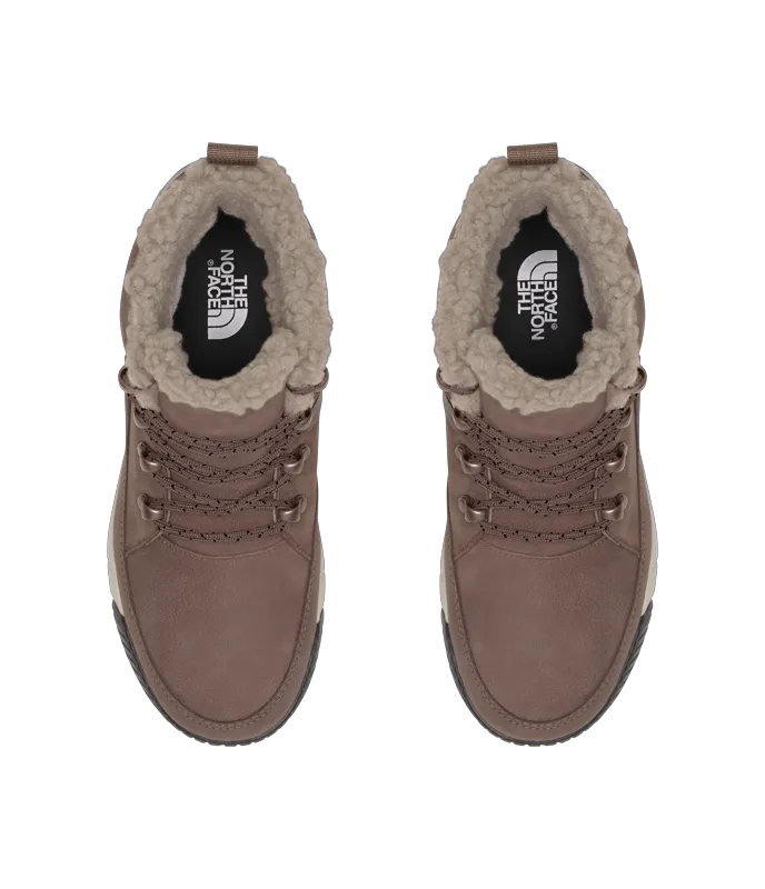 THE NORTH FACE Womens' Sierra Mid Lace Waterproof Boots in Deep Taupe/Wild Ginger