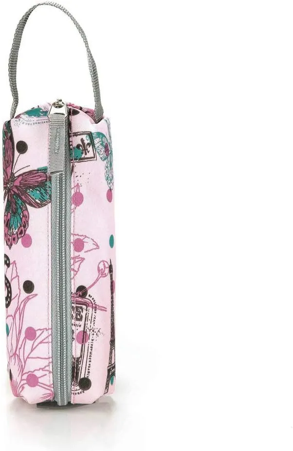Tilami Rolling Backpack 18 Inch with Pencil Case School for Boys Girls, Pink