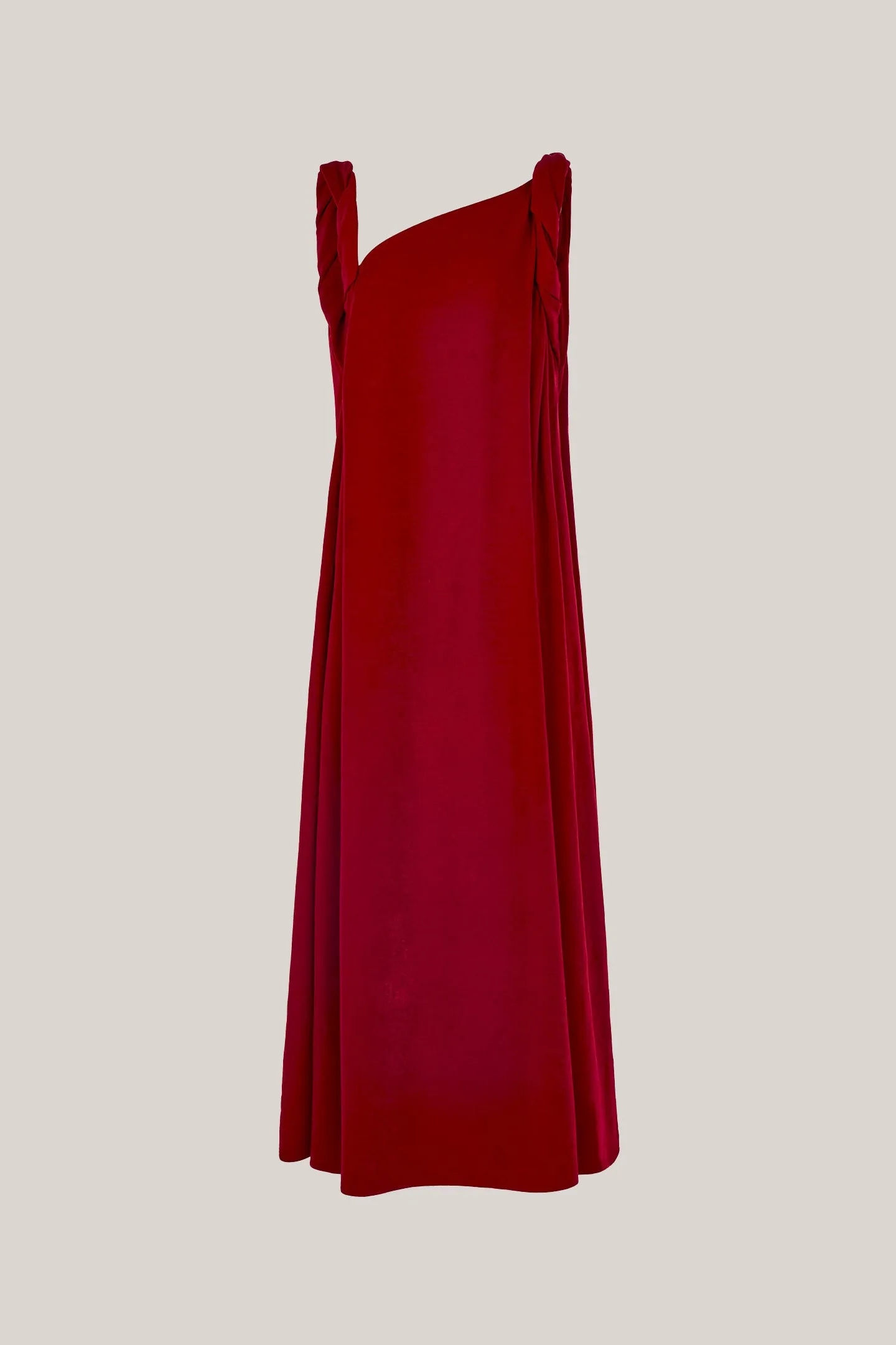 TINH ATELIER • Hy Flared Strappy Velvet Floor Length Dress