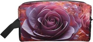 Toiletry Bag for Women Men Dopp Kit Travel Makeup Bag Make Up Organizers Cosmetic Bag Heart is a Rose Hanging Toiletry Bag Shaving Bag with Large Capacity for Travel