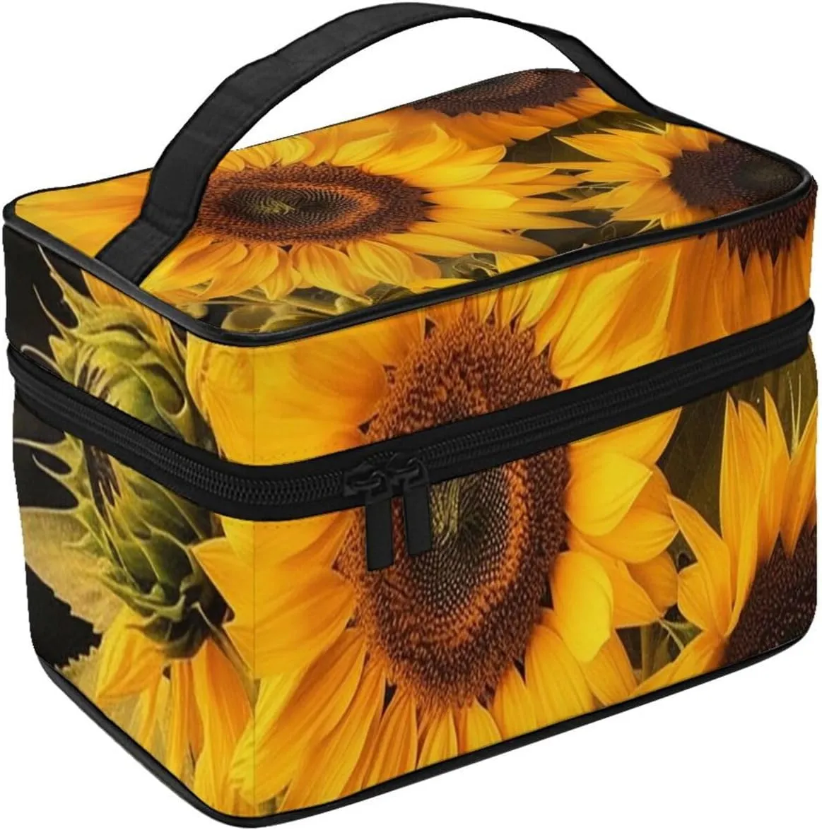 Toiletry Bag for Women Men Dopp Kit Travel Makeup Bag Make Up Organizers Cosmetic Bag Sunflowers Hanging Toiletry Bag Shaving Bag with Large Capacity for Travel