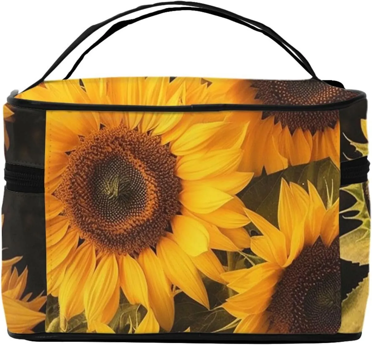Toiletry Bag for Women Men Dopp Kit Travel Makeup Bag Make Up Organizers Cosmetic Bag Sunflowers Hanging Toiletry Bag Shaving Bag with Large Capacity for Travel