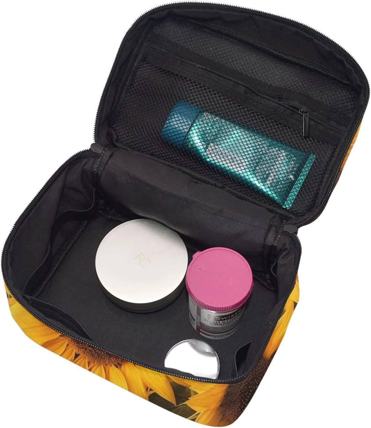 Toiletry Bag for Women Men Dopp Kit Travel Makeup Bag Make Up Organizers Cosmetic Bag Sunflowers Hanging Toiletry Bag Shaving Bag with Large Capacity for Travel