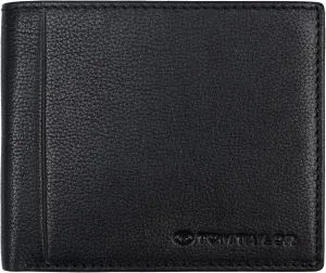 TOM TAILOR Bela Men's Wallet Landscape Format RFID Leather Medium Black, black, M