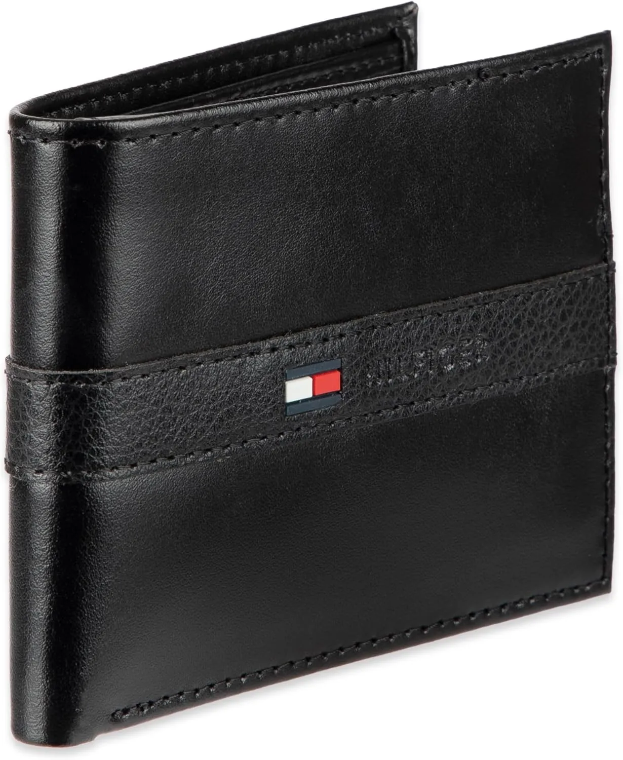 Tommy Hilfiger Men's Classic Bifold Wallet with ID Window and Multiple Card Slots