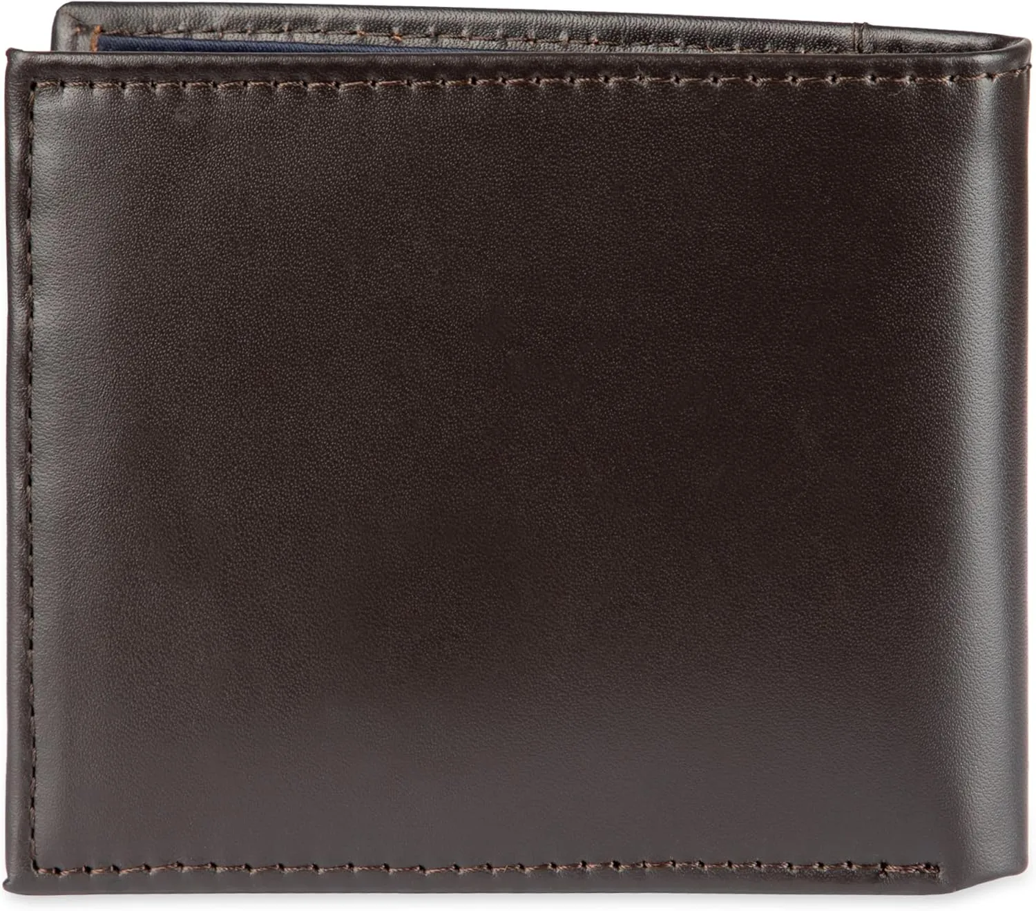Tommy Hilfiger Men's Leather Wallet – Slim Bifold with 6 Credit Card Pockets and Removable ID Window
