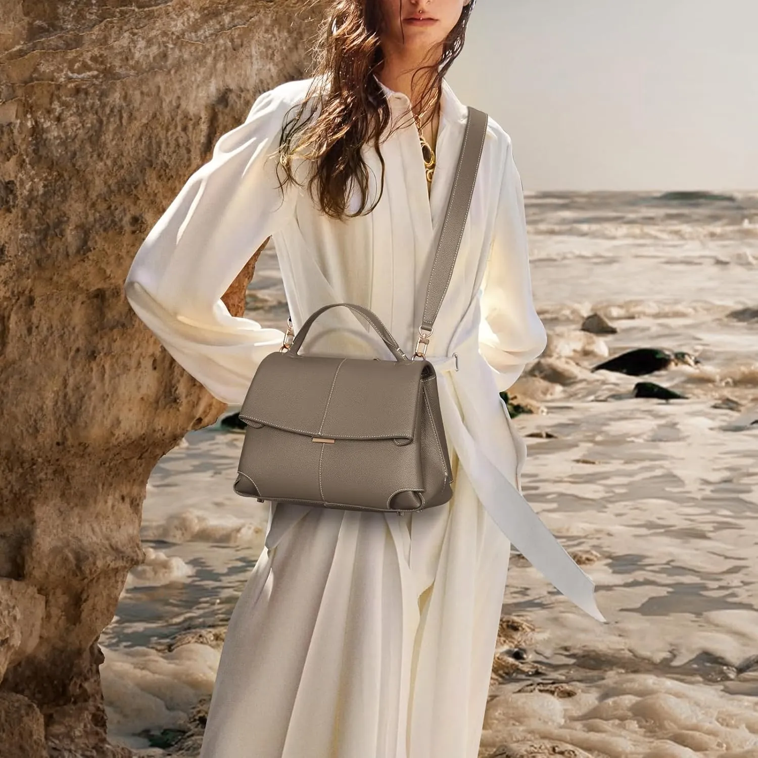 Top Handle Bag Handbags Large Faux Leather Satchel Bags for Women Luxury Designer Business Crossbody Work Tote Purse