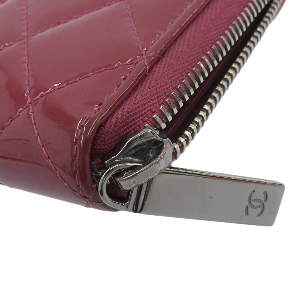 Top Quality Chanel Enamel Round Zipper Long Wallet A50106