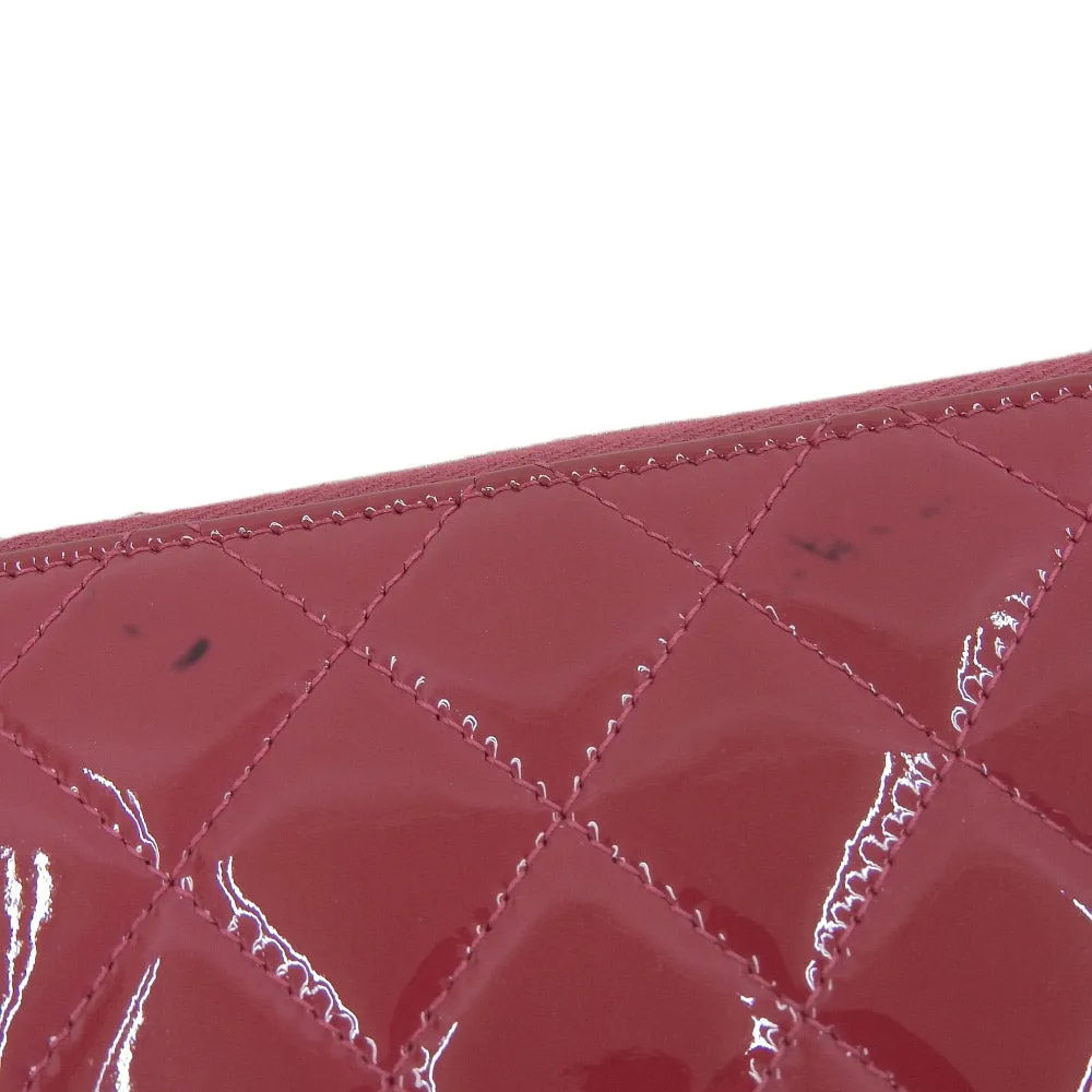 Top Quality Chanel Enamel Round Zipper Long Wallet A50106