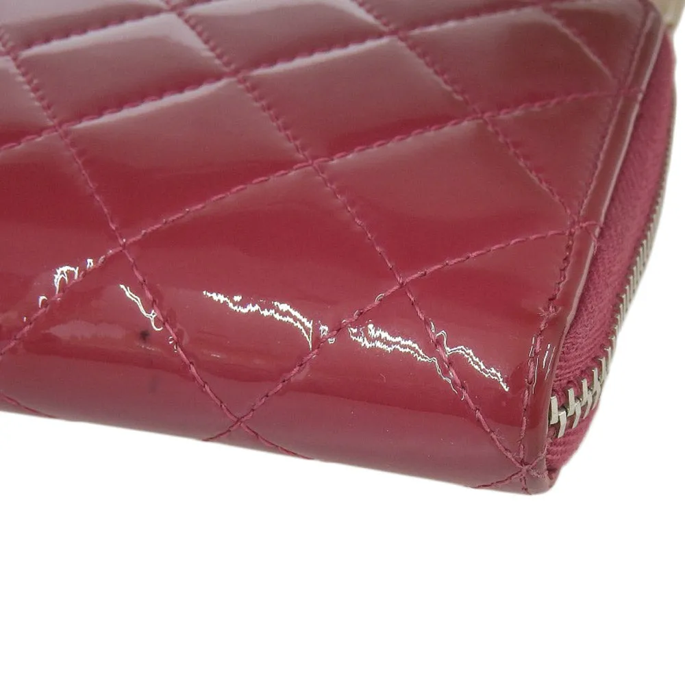 Top Quality Chanel Enamel Round Zipper Long Wallet A50106