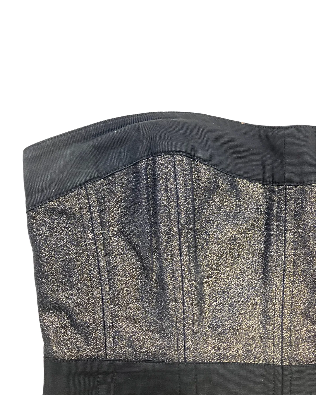 Topshop Black Glitter Corset