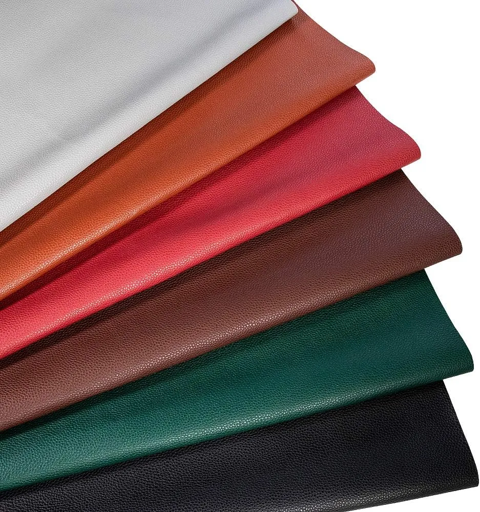 TORRAMI Soft Synthetic PU Fabric Material Faux Leather Sheets 1 Yards 54" x 36", 0.95mm Thick for Upholstery, DIY Crafts, Pebbled Pattern Brown
