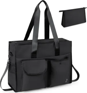 Tote bag, Work Tote Bags for Women with 15 Pockets, Tote Bag with Zipper for Nurse, Travel