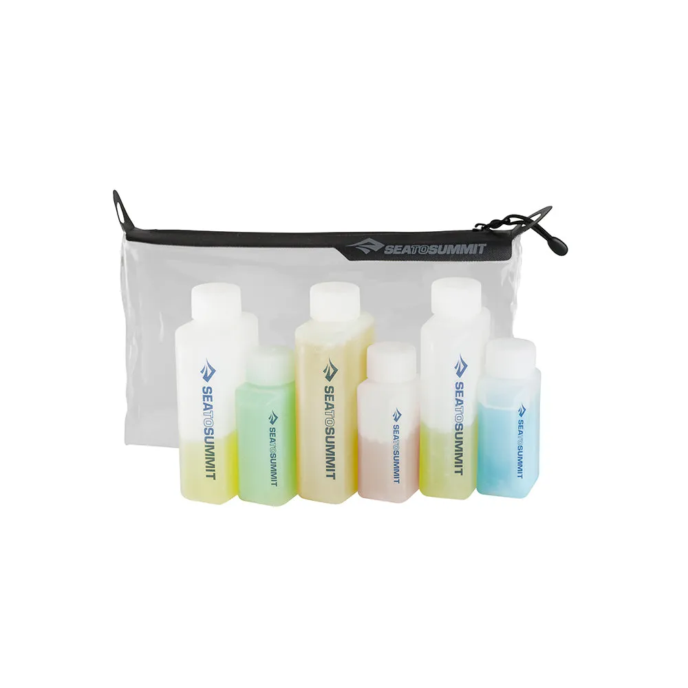 TPU Clear Zip Pouch with Bottles