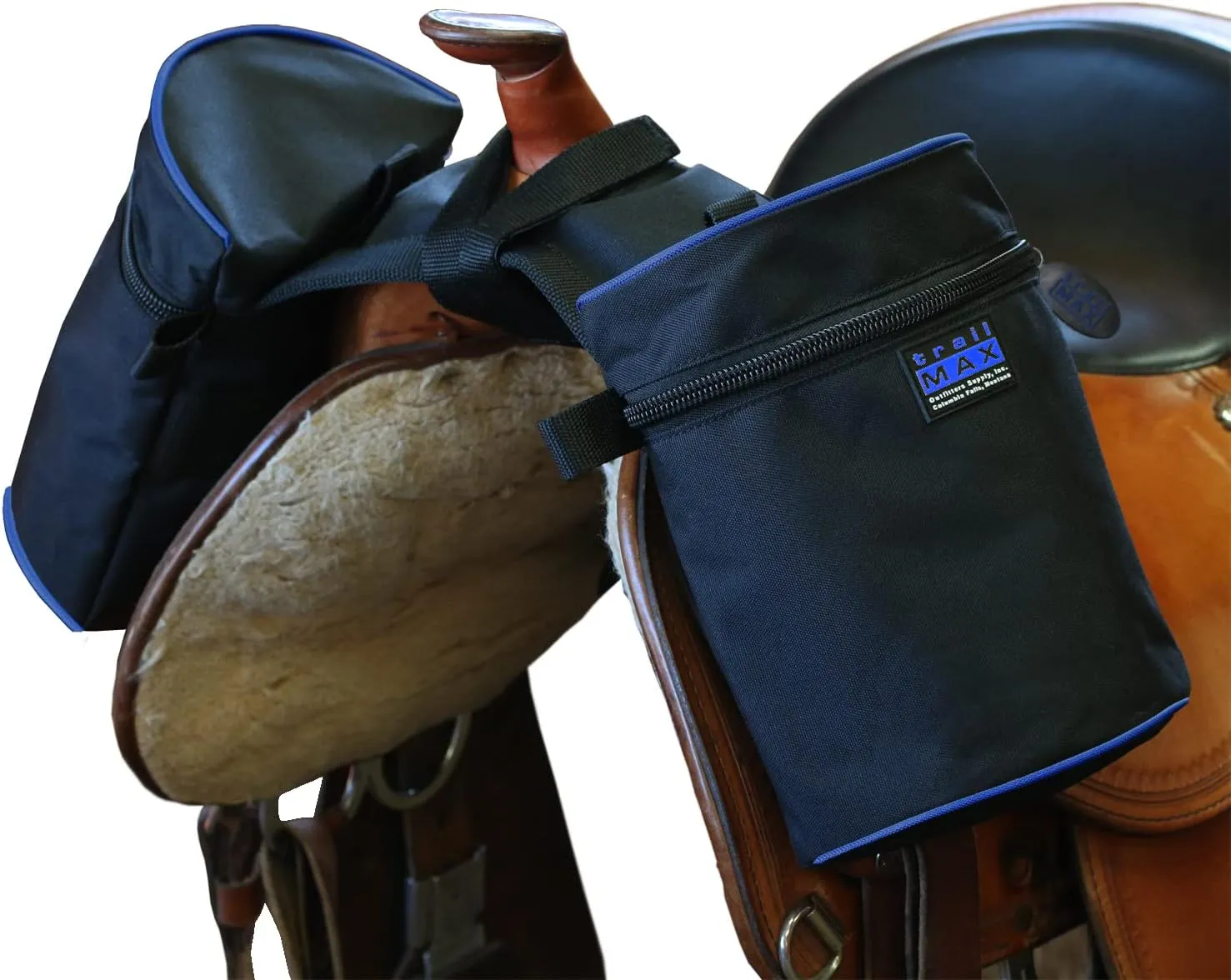 TrailMax Medium Horse Pommel Bags for Your Western Saddle; Insulated Saddle Bags for Horses; Camera or Cellphone Saddle Bag; Secured W/Straps Around Pommel of Western or Endurance Saddles