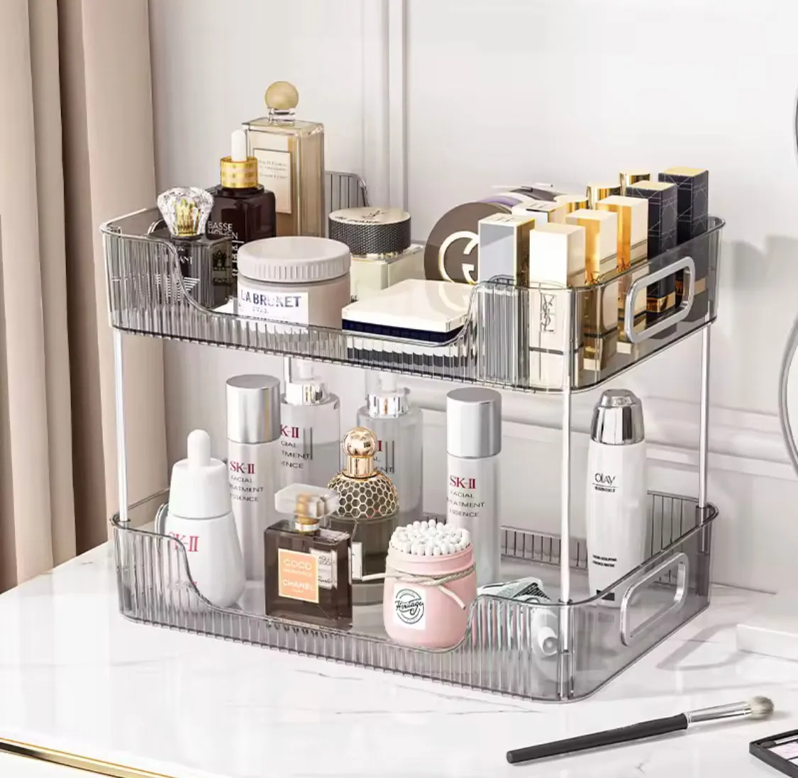 Transparent Desktop Storage Organizer