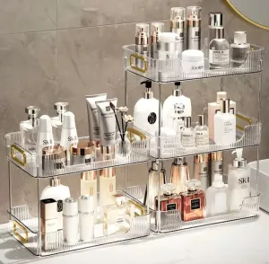Transparent Desktop Storage Organizer