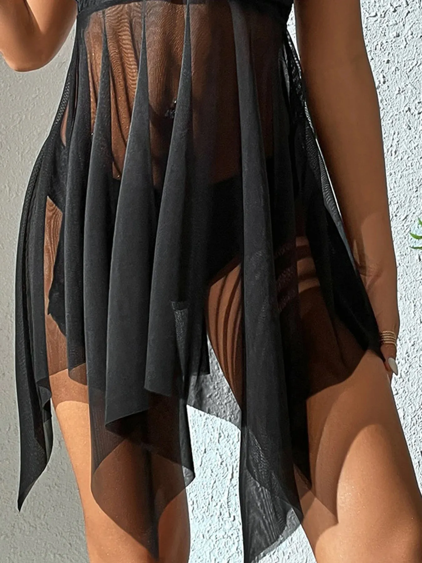 Transparent Mesh Swimwear