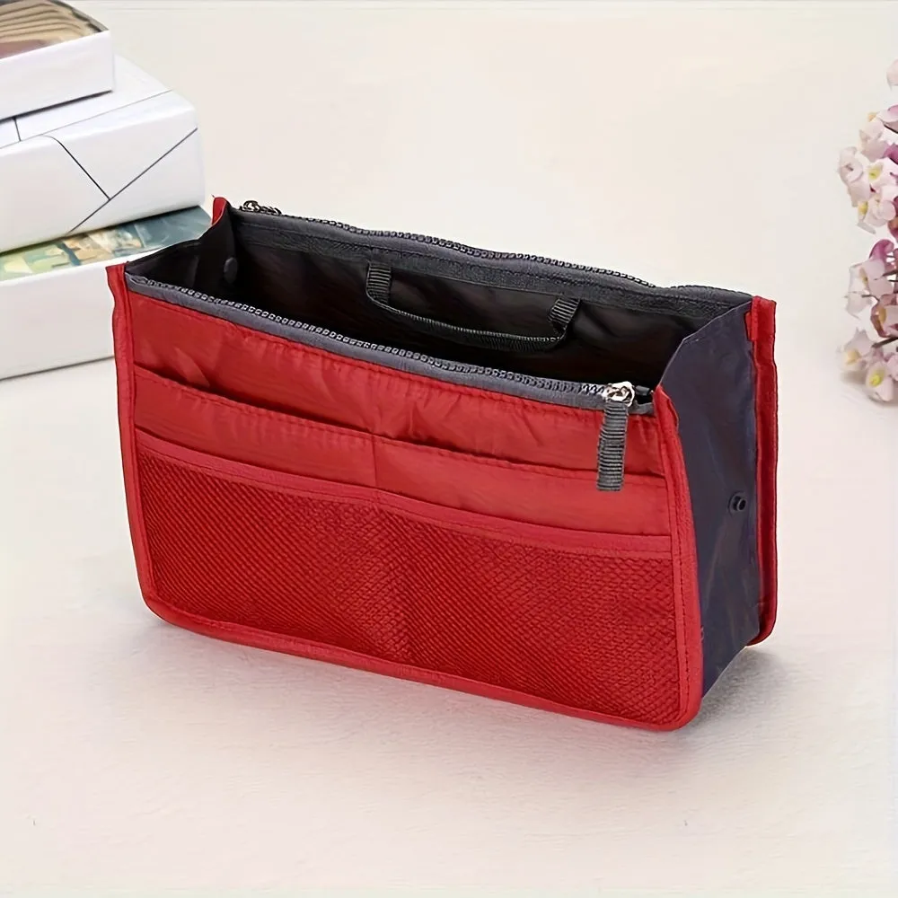 Travel Toiletry Bag Double Zipper Organizer Lightweight Hand Washable