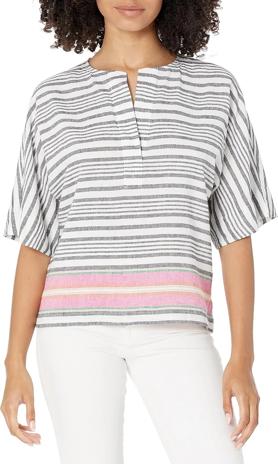 Trina Turk Women's Striped top, Multi, Medium