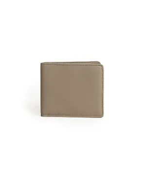 Trunk Saffiano Leather Billfold Wallet: Cement