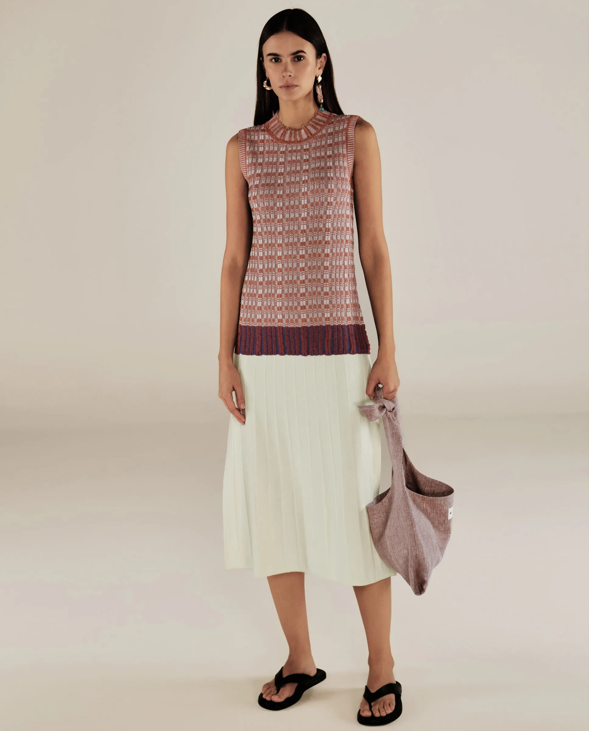 UDUKU | Multicoloured Knitted Midi Dress
