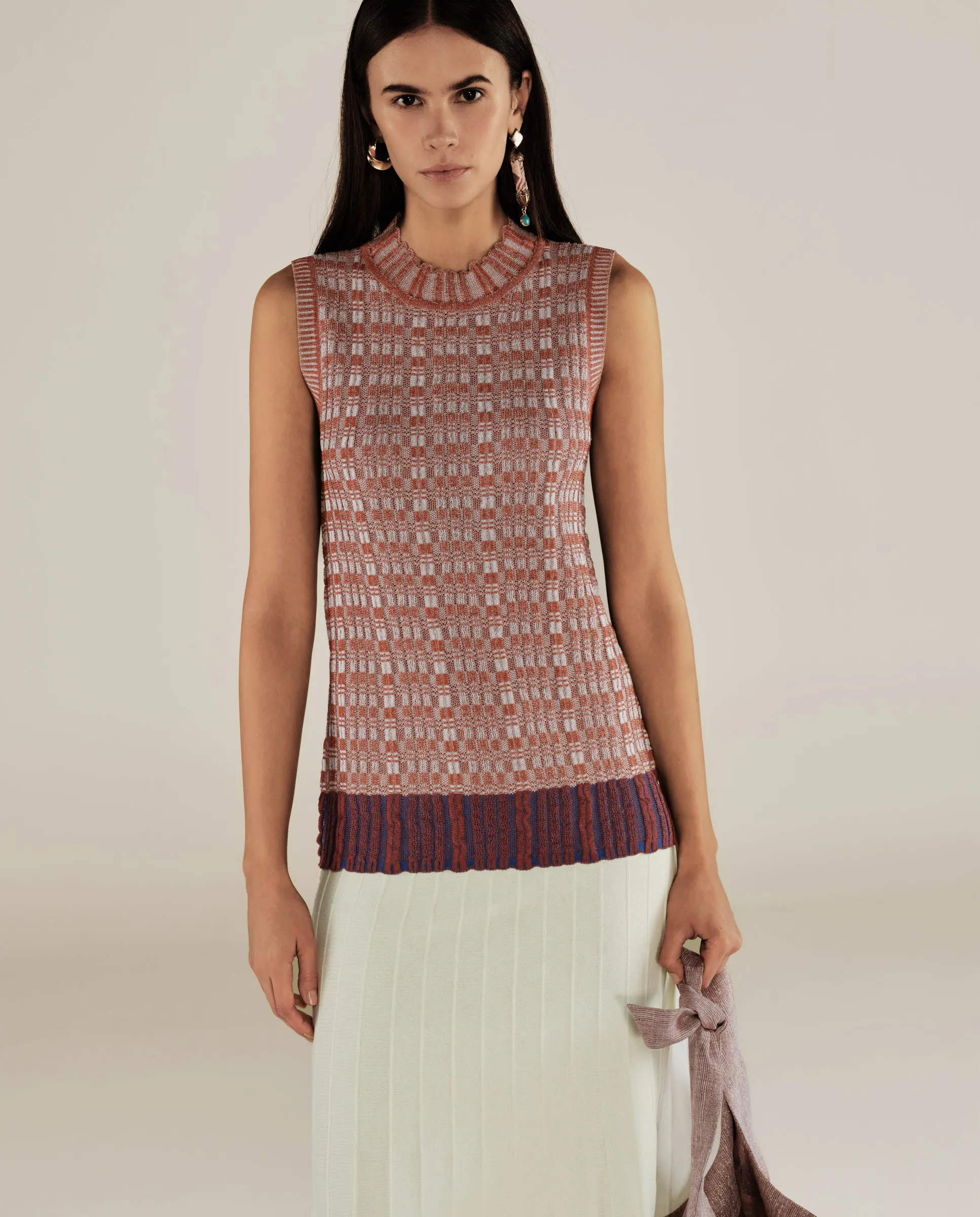 UDUKU | Multicoloured Knitted Midi Dress