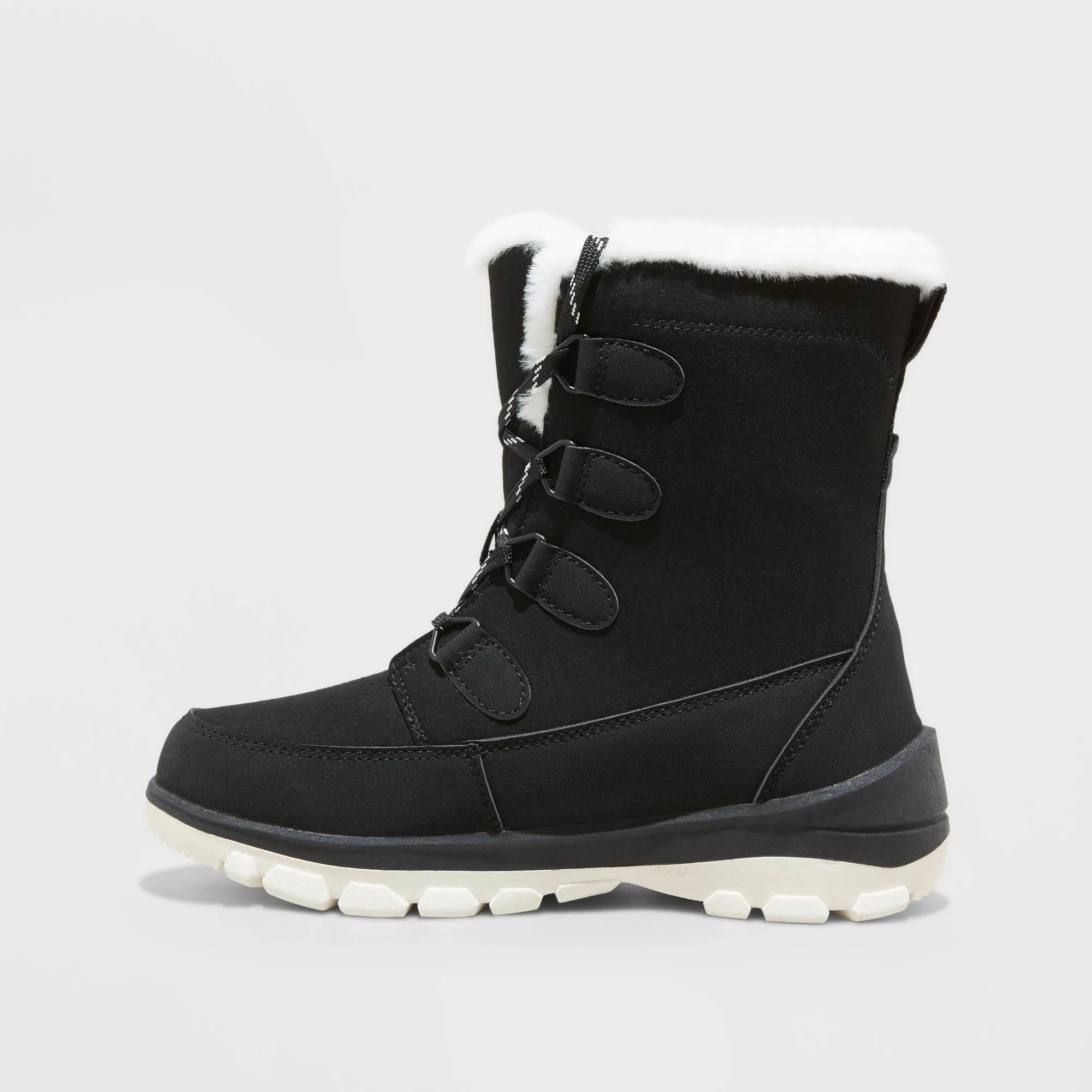 Universal Thread Women's Corie Winter Hiker Boots-BLACK-SIZE-11