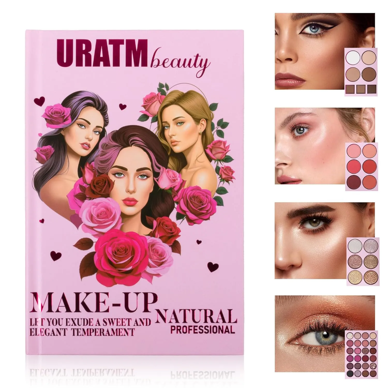 URATM Beauty Color Bomb Makeup Kit, Professional Eyeshadow Palette Collection, Multi-Color Shades (A)