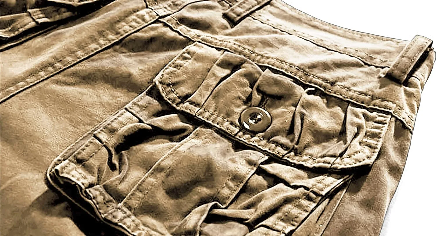 utcoco Men's Cargo Short Relaxed Fit Multi-Pocket Cotton Cargo Shorts for Men