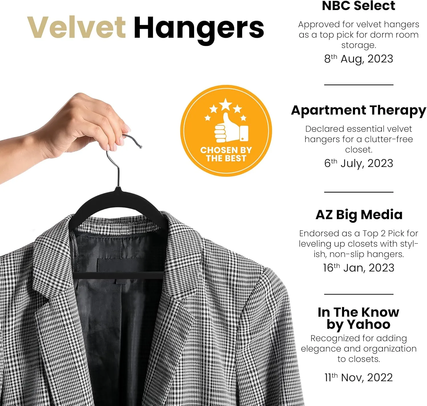 Utopia Home Velvet Hangers 50 Pack - Non-Slip Clothes Hanger Black with 360 Degree Rotatable Hook - Heavy Duty Coat Hanger - Pants Hangers