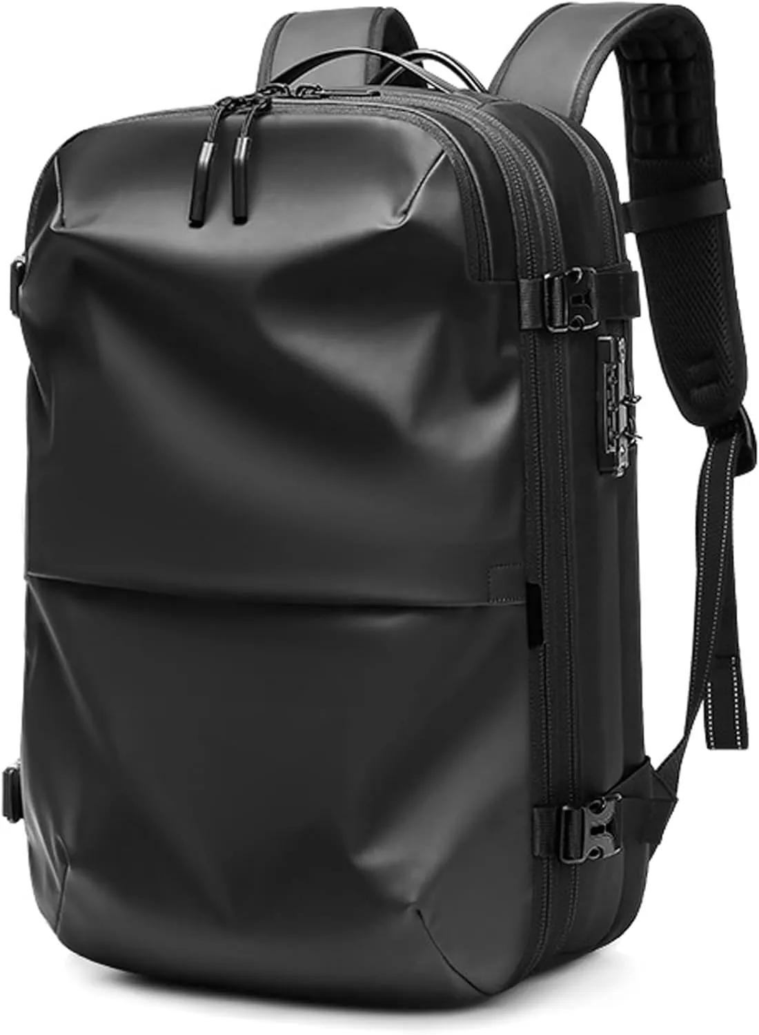 Vacspace Backpack, Prestora Pack, Vacuum Seal Travelm, Vacpack With Vacuum, Pump And Lock,Airbag Backpacks Carry On Flight With Usb Charging Port,Vacuum Seal (Black)