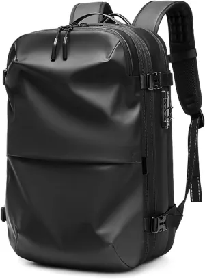 Vacspace Backpack, Prestora Pack, Vacuum Seal Travelm, Vacpack With Vacuum, Pump And Lock,Airbag Backpacks Carry On Flight With Usb Charging Port,Vacuum Seal (Black)