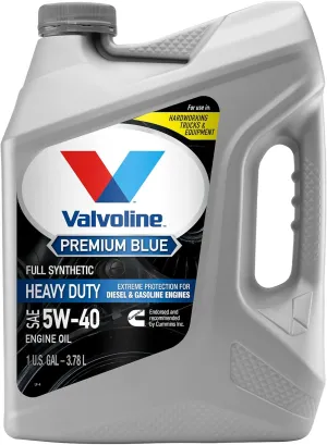 Valvoline Premium Blue Extreme SAE 5W-40 Full Synthetic Diesel Engine Oil 1 GA